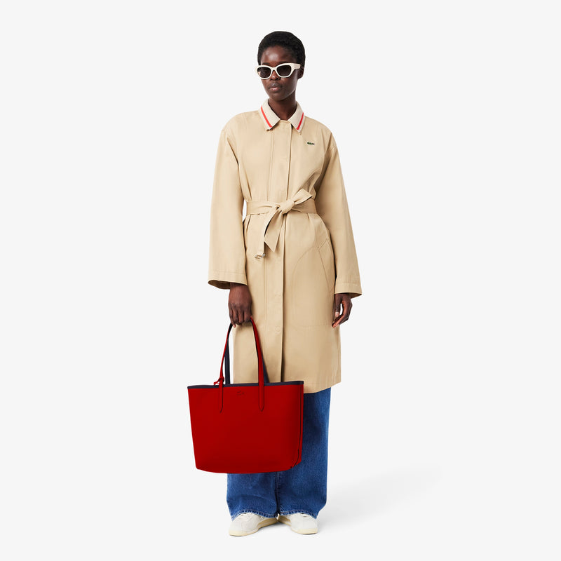 Sac Cabas Anna Réversible avec Pochette Marine/Rouge