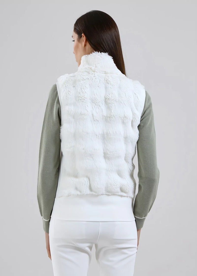 Veste Sans manche Paid Blanc Femme