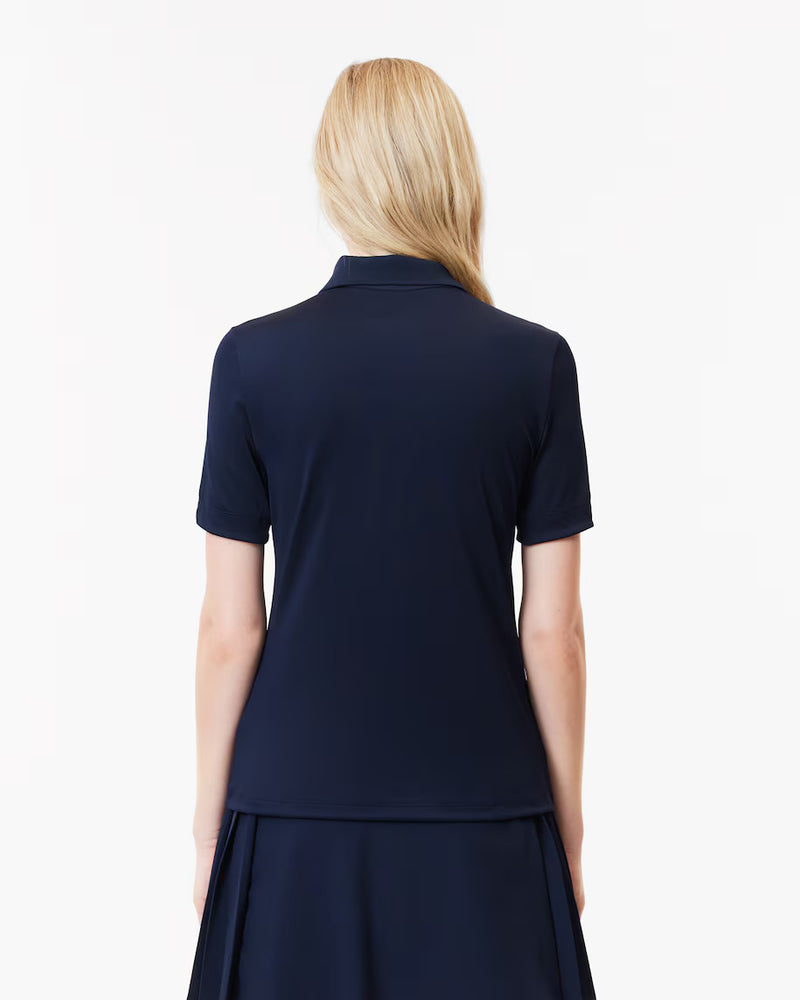 Polo Slim Fit Protection UV Bleu Femme