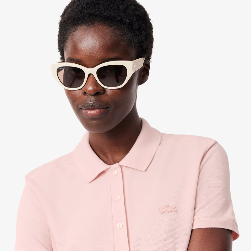 Polo Mini Piqué Stretch L.12.D Rose Femme
