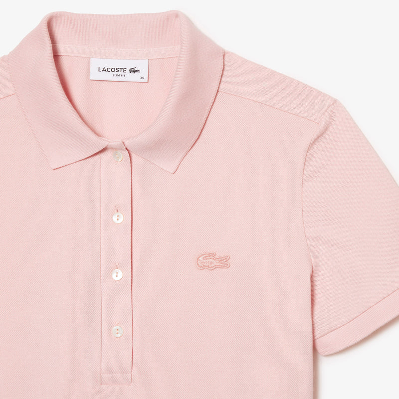 Polo Mini Piqué Stretch L.12.D Rose Femme