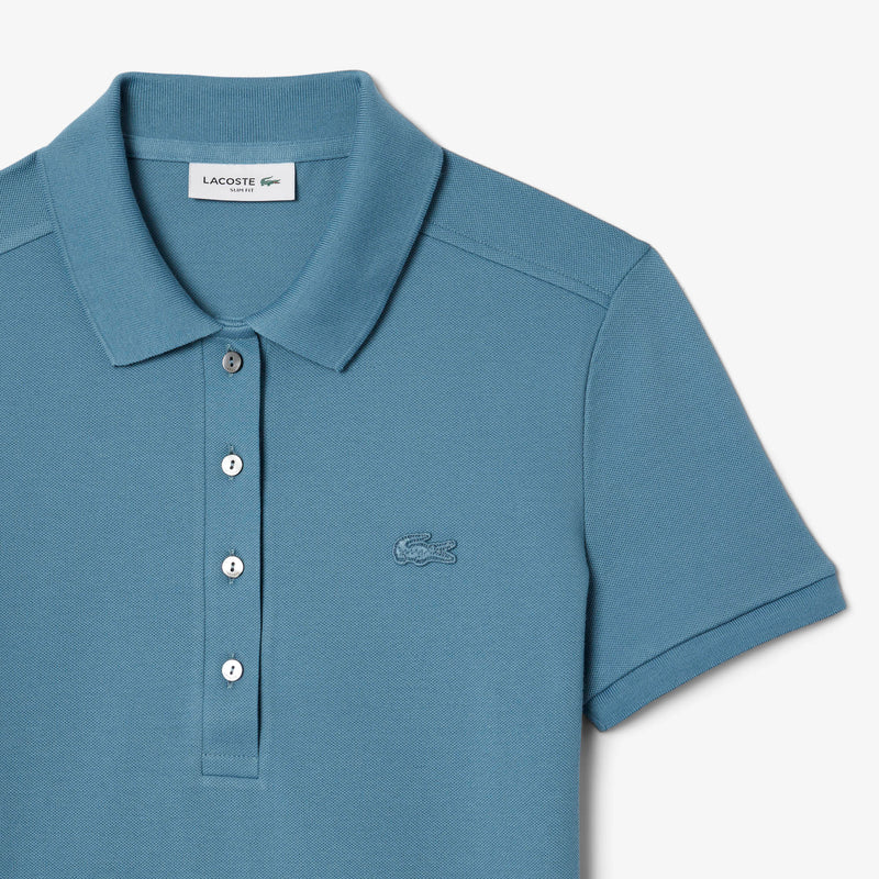 Polo Mini Piqué Stretch L.12.D Blue Femme