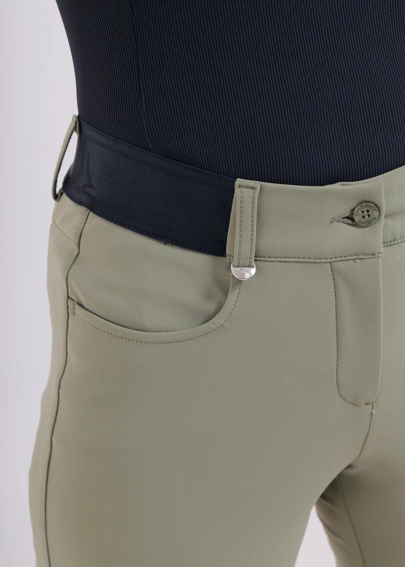 Pantalon Singolo Kaki Femme