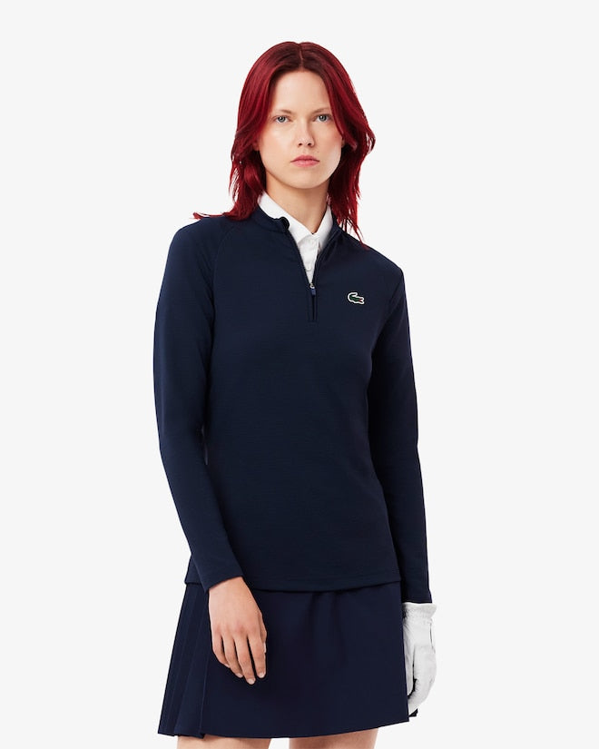 Midlayer 1/4 Zip Sport Bleu Nuit Femme