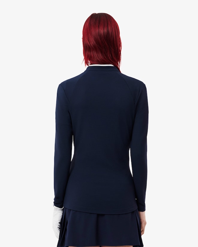 Midlayer 1/4 Zip Sport Bleu Nuit Femme