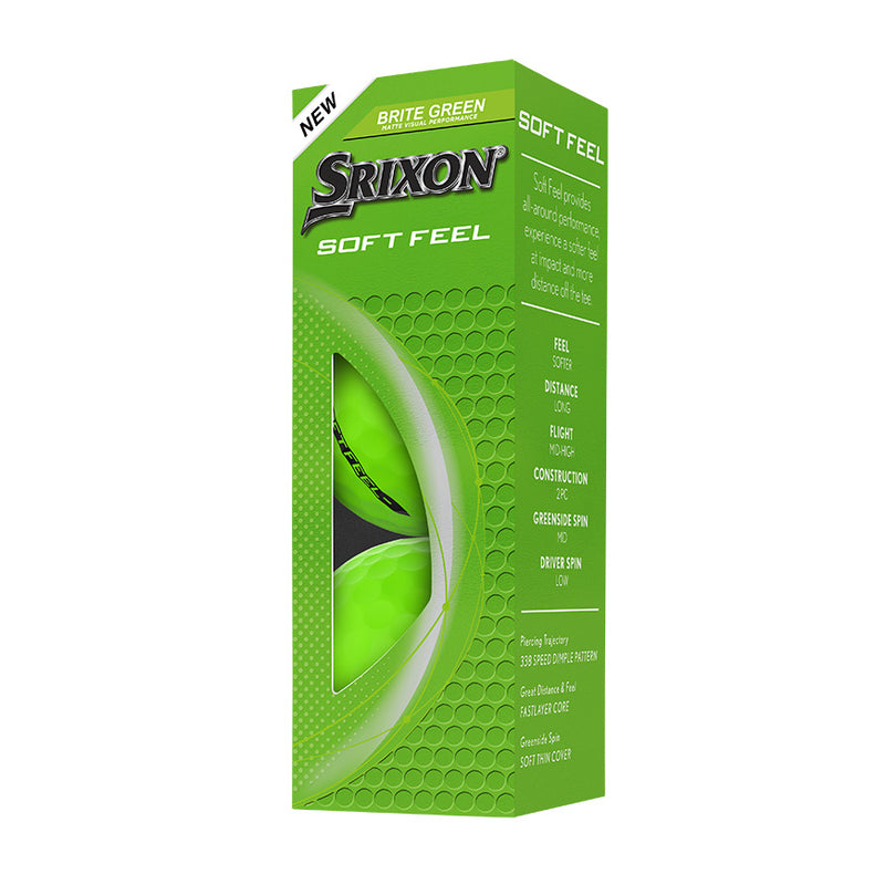 12 Balles de golf Soft Feel Brite Vert