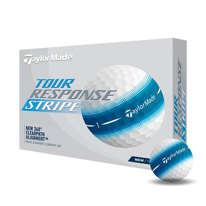 12 Balles de golf Tour Response Stripe Bleu