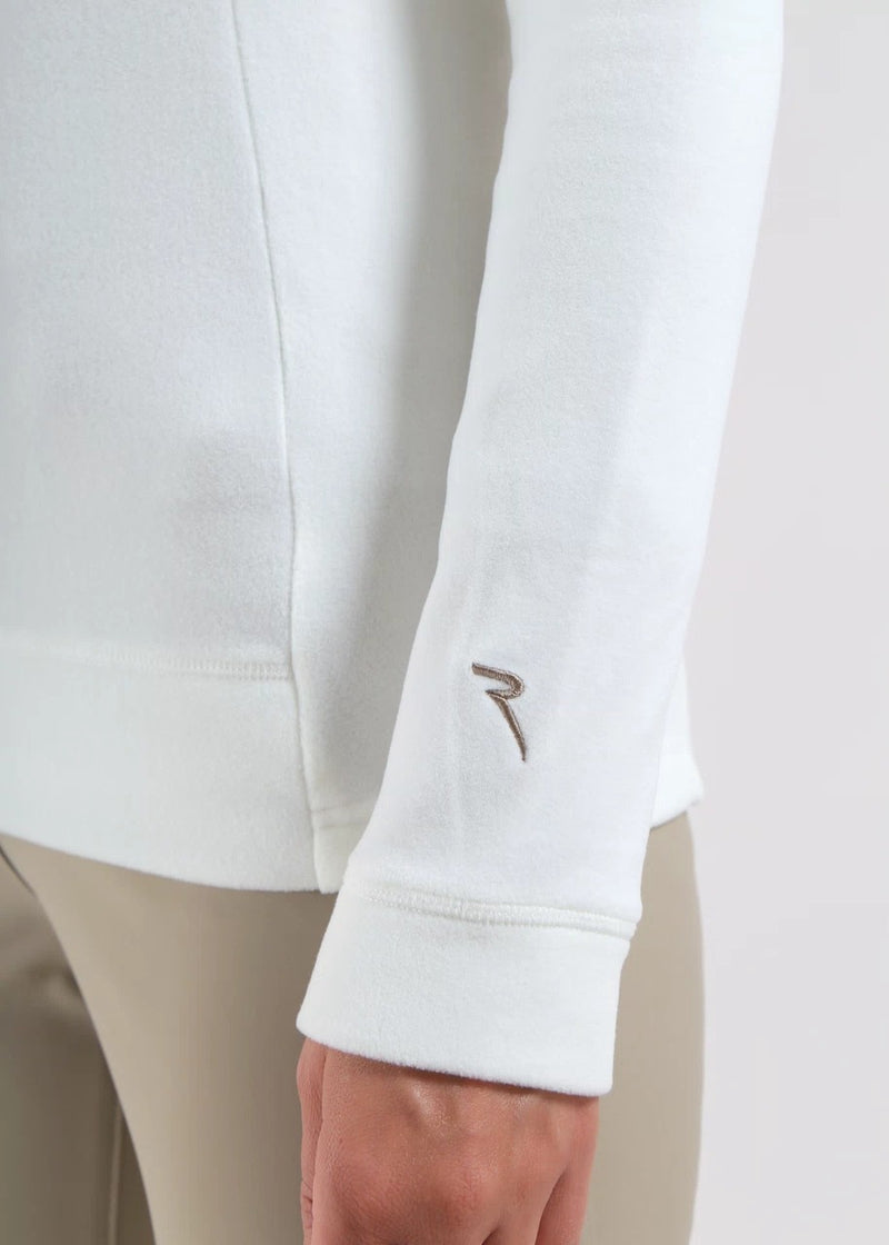 Pull 1/4 Zip Tentation Blanc Femme