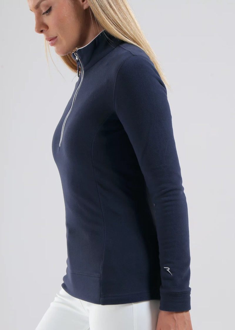 Pull 1/4 Zip Tentation Navy Femme