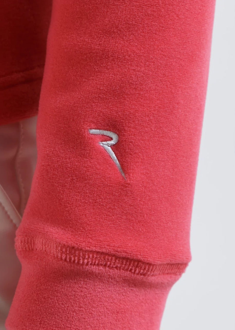 Pull 1/4 Zip Tentation Rose Femme