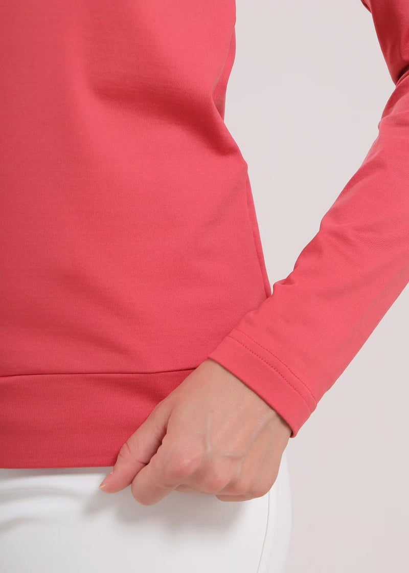 Pull 1/2 Zip Trapezista Rose Femme