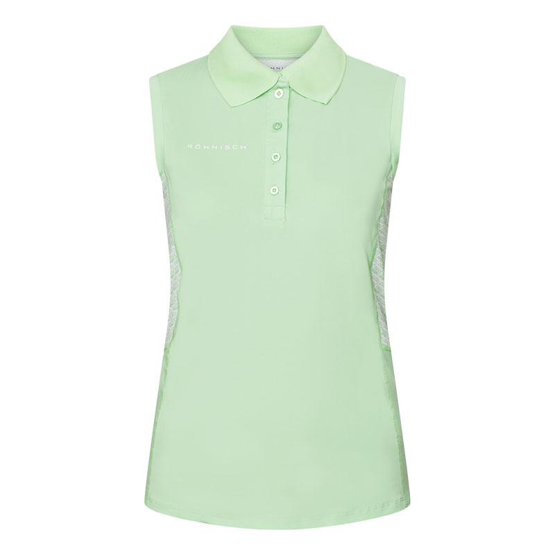 Polo Nicky Sans Manches Green Ash Femme
