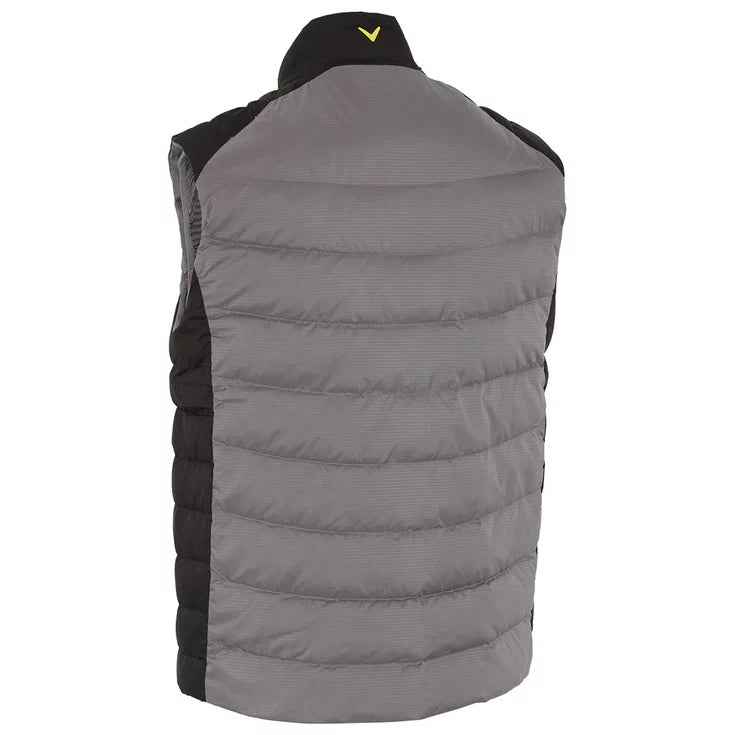 Gilet matelassé sans manche Grey Yellow Homme