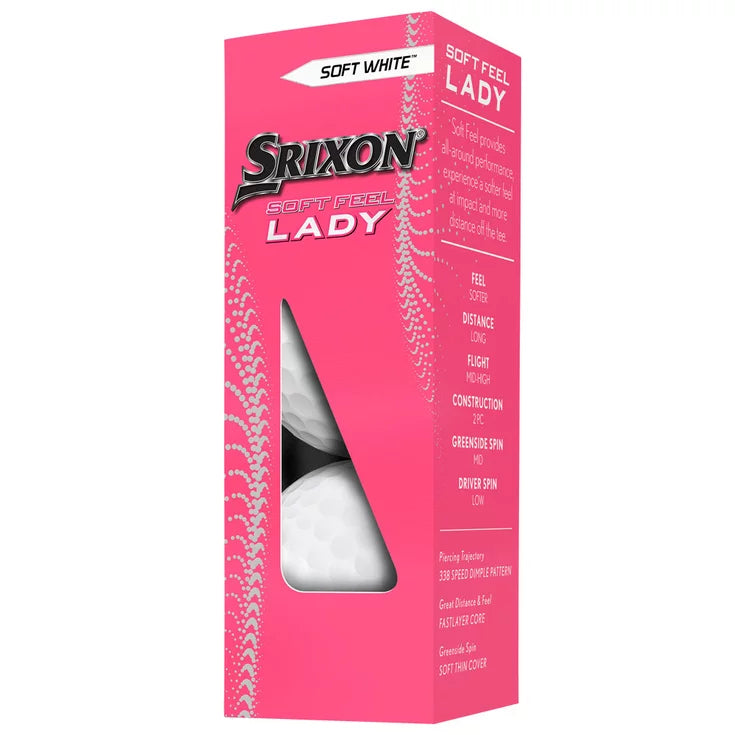 12 Balles de golf Soft Feel Lady White