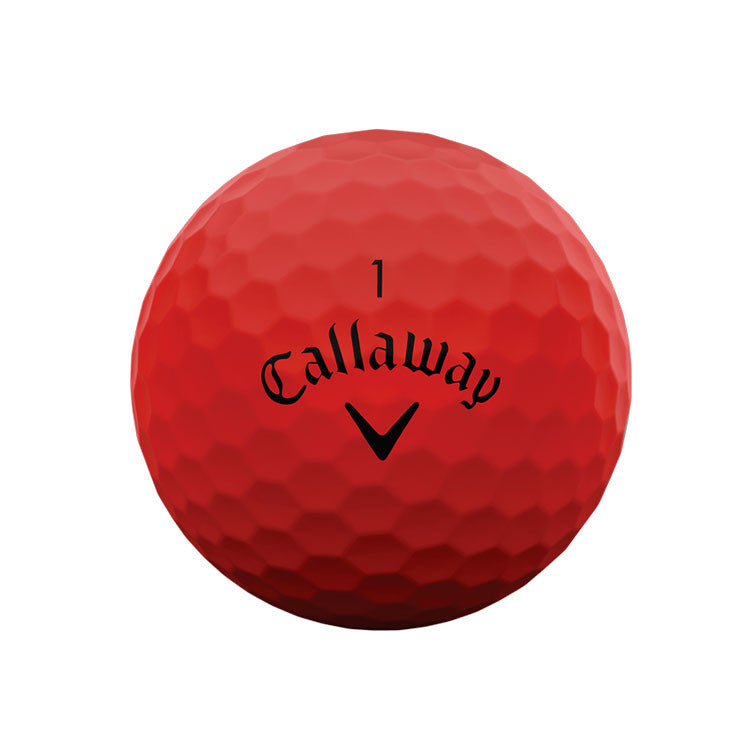 12 Balles de golf Supersoft Rouge Mat