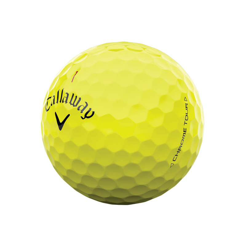 12 Balles de golf Chrome Tour Yellow