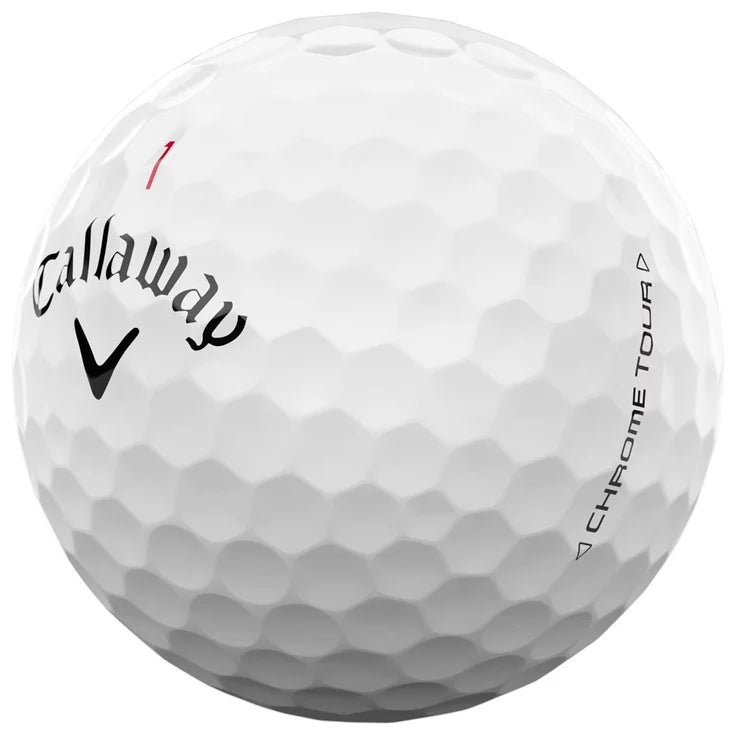 12 Balles de golf Chrome Tour White