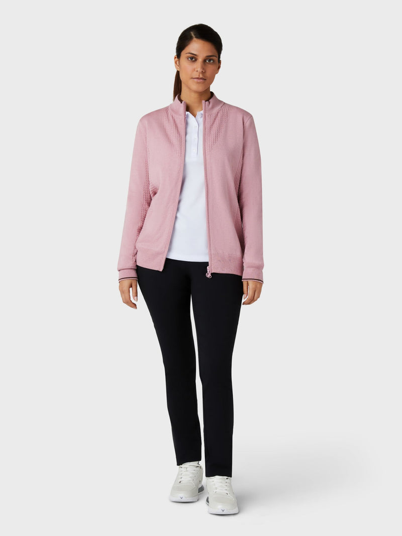 Coupe Vent Full-Zip Sweater Pink Femme