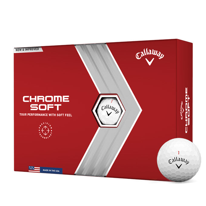 12 Balles de golf Chrome Soft
