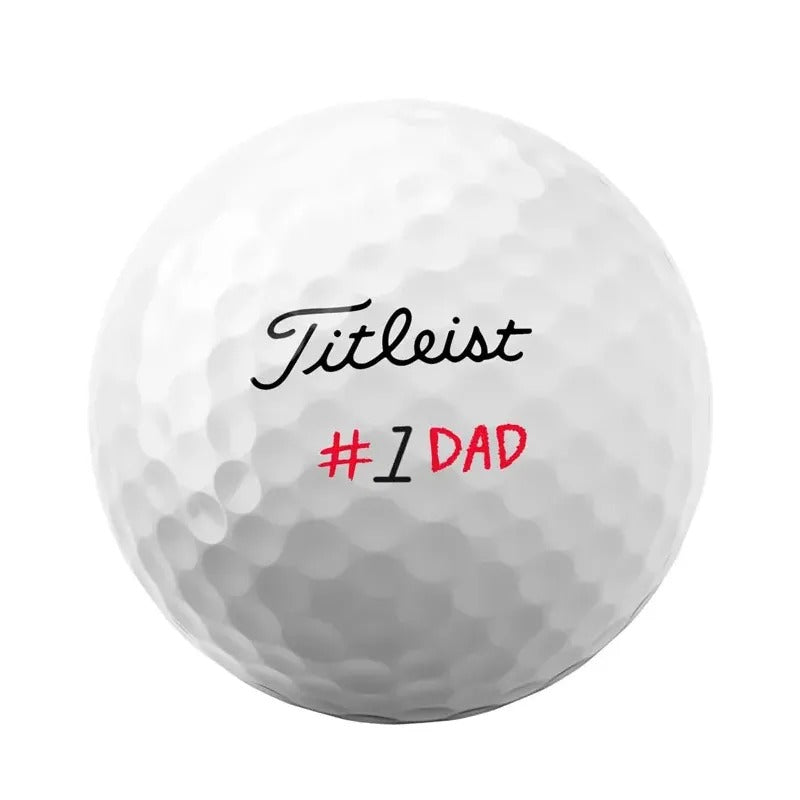 6 Balles de golf Pro V1 + Pochette Fête des Pères