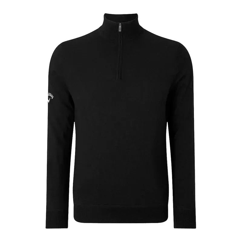 Pull 1/4 Zip Windstopper Black Ink Homme