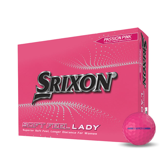 12 Balles de golf Soft Feel Lady Pink