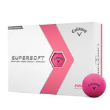 12 Balles de golf Supersoft Rose Mat