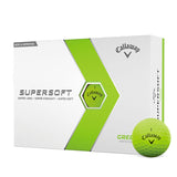 12 Balles de golf Supersoft Vert Mat