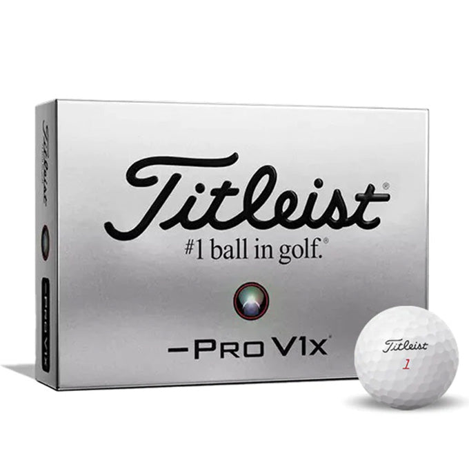 12 Balles de golf Pro V1x Left Dash White