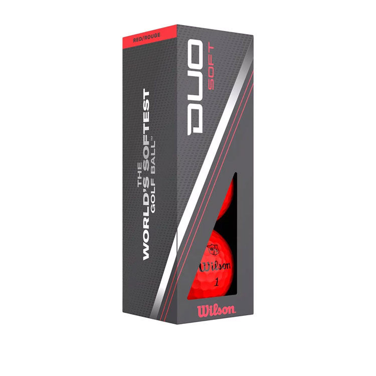 12 Balles de golf Duo Soft + Rouge