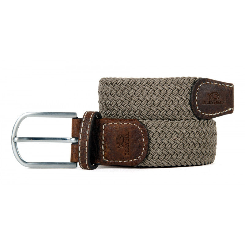 Ceinture Tressée Taupe Homme