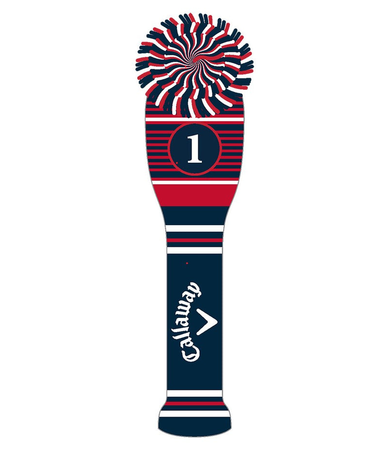 Couvre Club Driver Pompom Navy Red White