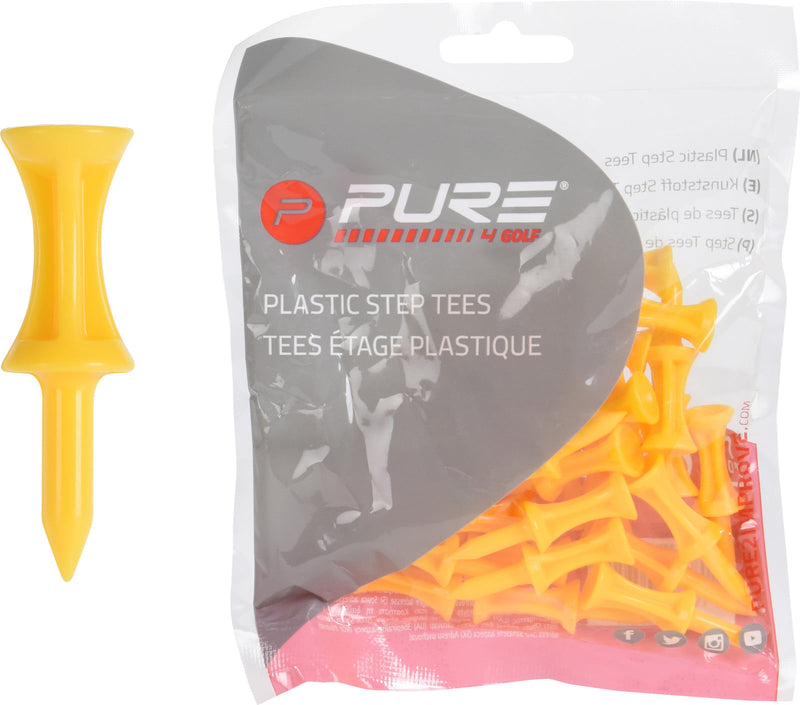 30 Tees étage Plastique Jaune 43mm