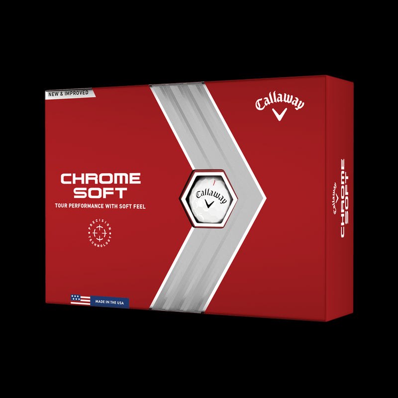 12 Balles de golf Chrome Soft