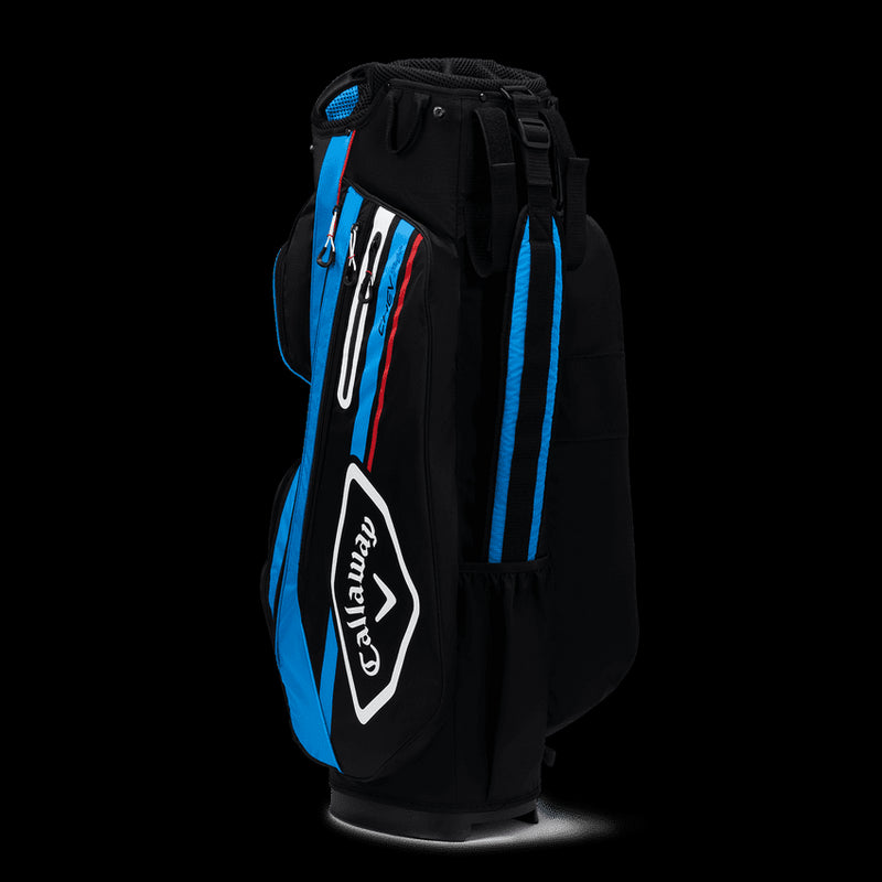 Sac Chariot Chev 14+ Noir/Cyan