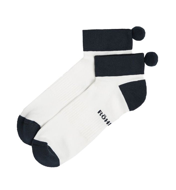 2 Paires de Chaussettes Functional Pompom Navy Femme