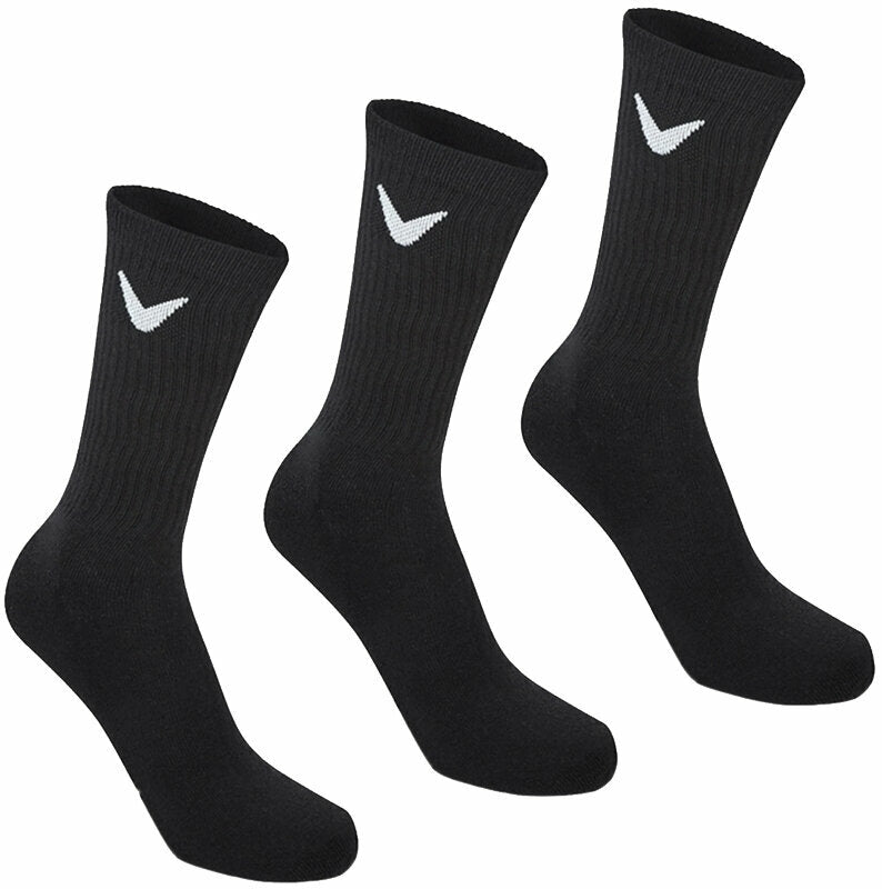 3 Paires de Chaussettes Sport Crew Noir Homme