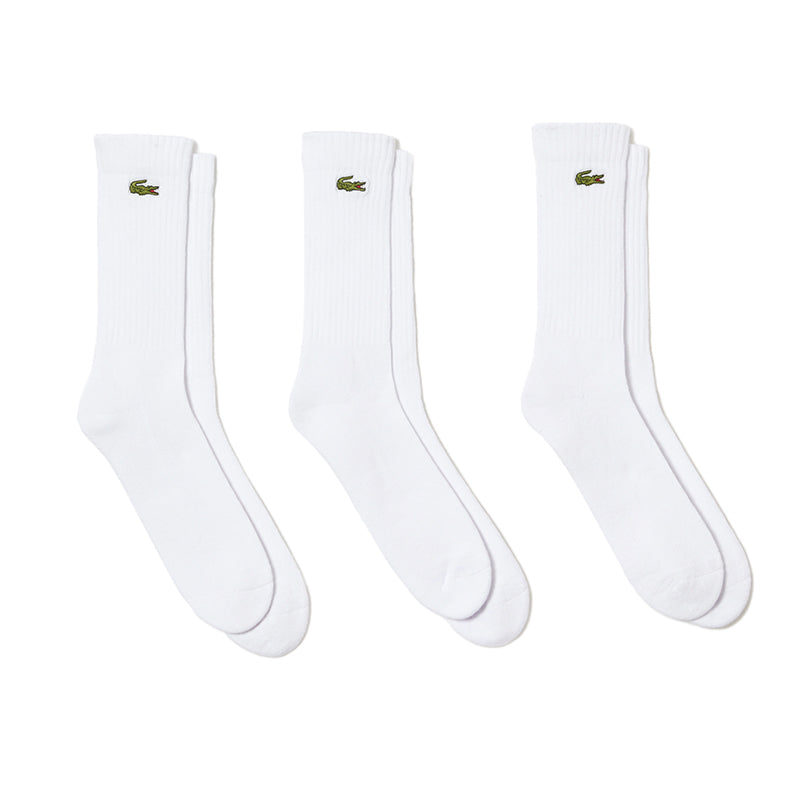 3 Paires de Chaussettes Montantes Blanc Homme