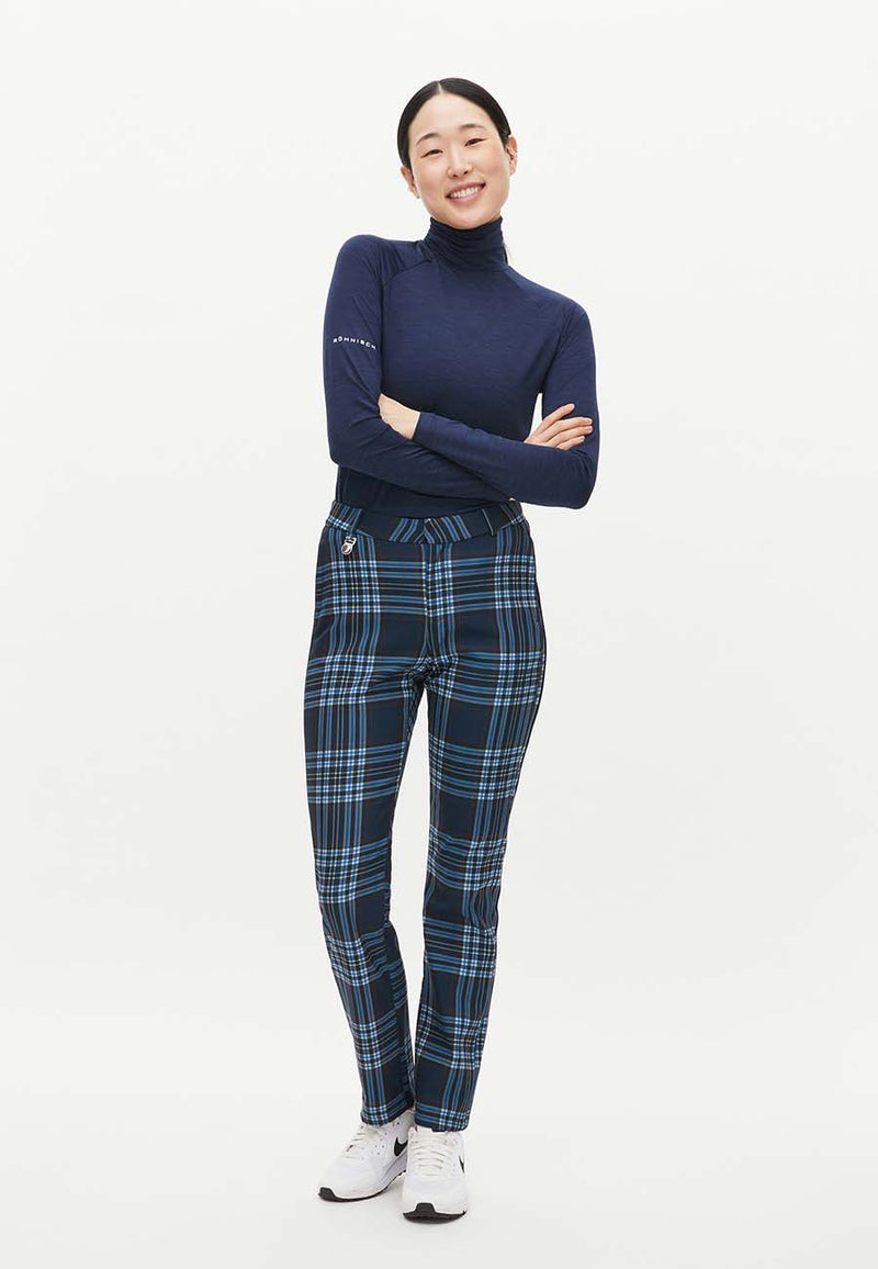 Pantalon Lexi 110739 Navy Check H3 Femme