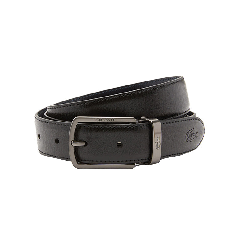 Ceinture en cuir Noir Marine Homme