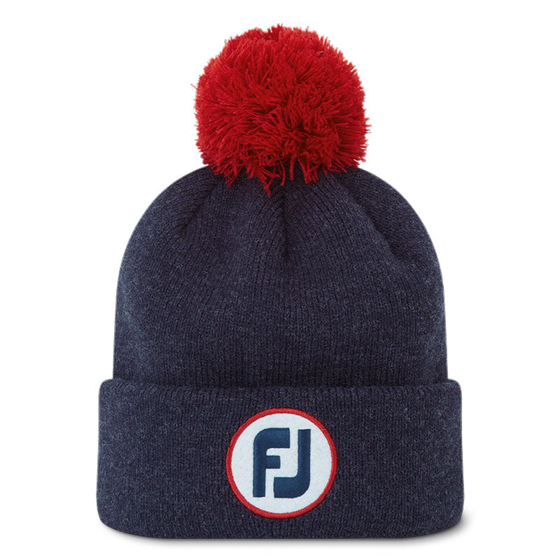 Bonnet FJ Solid à pompom H Heather Navy Femme