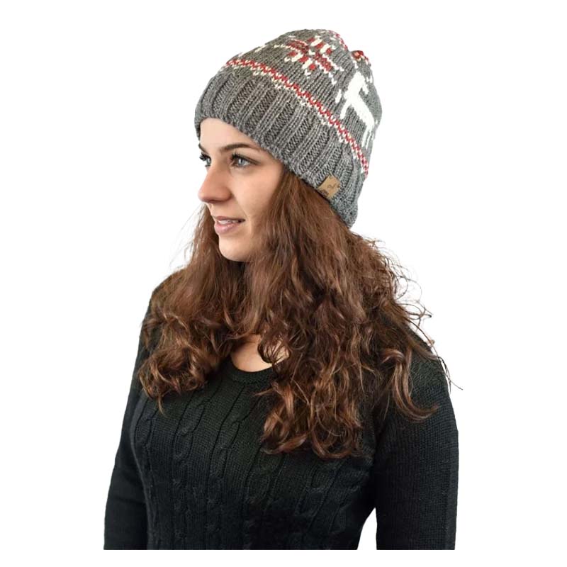 Bonnet Alpaga Spica 132 Gris Femme