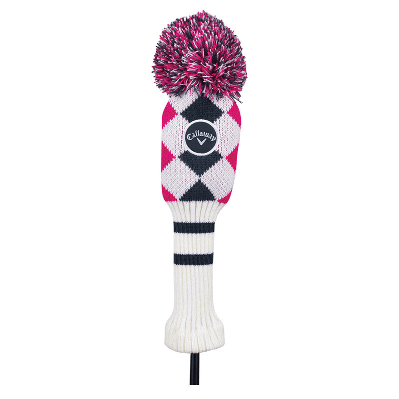 Couvre Club Bois Pompom White Pink Grey