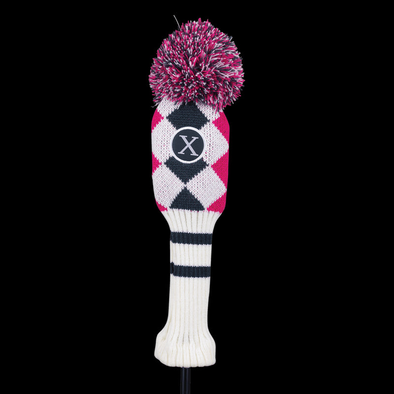 Couvre Club Bois Pompom White Pink Grey