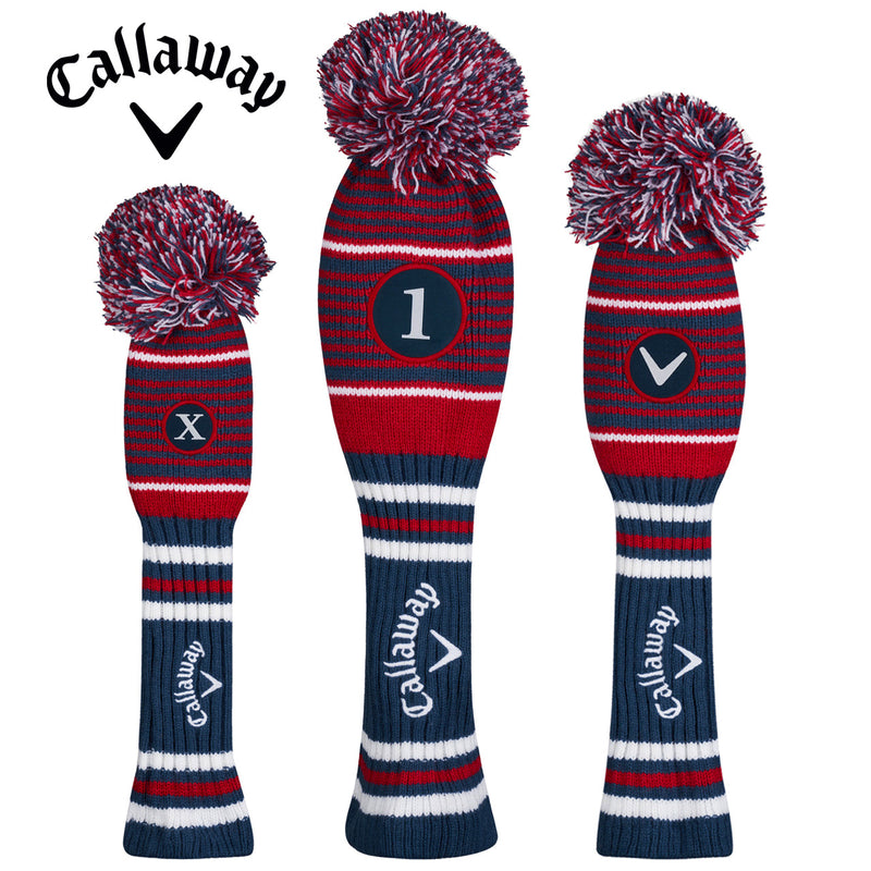 Couvre Club Driver Pompom Navy Red White