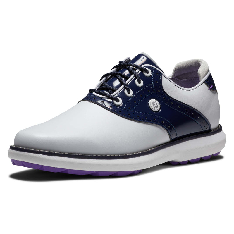 FJ Tradition Spikeless 97926 Blanc/Marine Femme