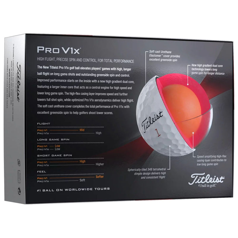 12 Balles de golf Pro V1x