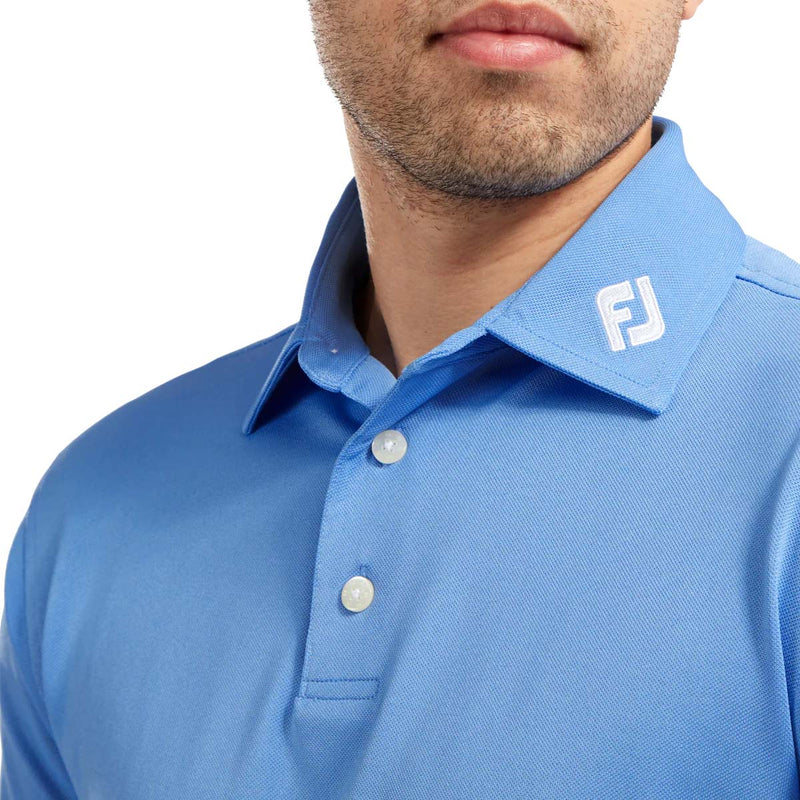 Polo Piqué Solid Bleu Clair Homme