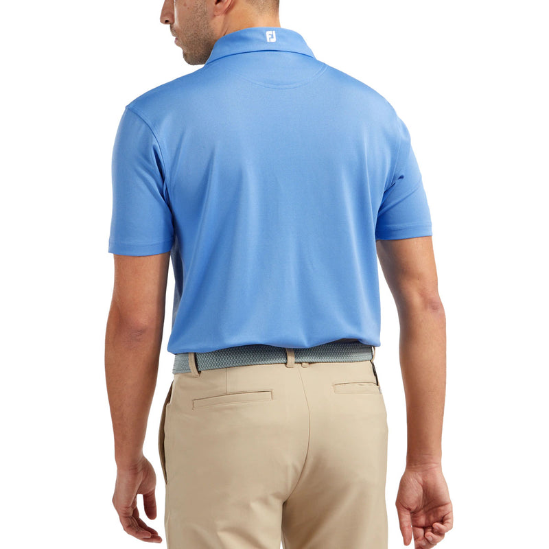Polo Piqué Solid Bleu Clair Homme