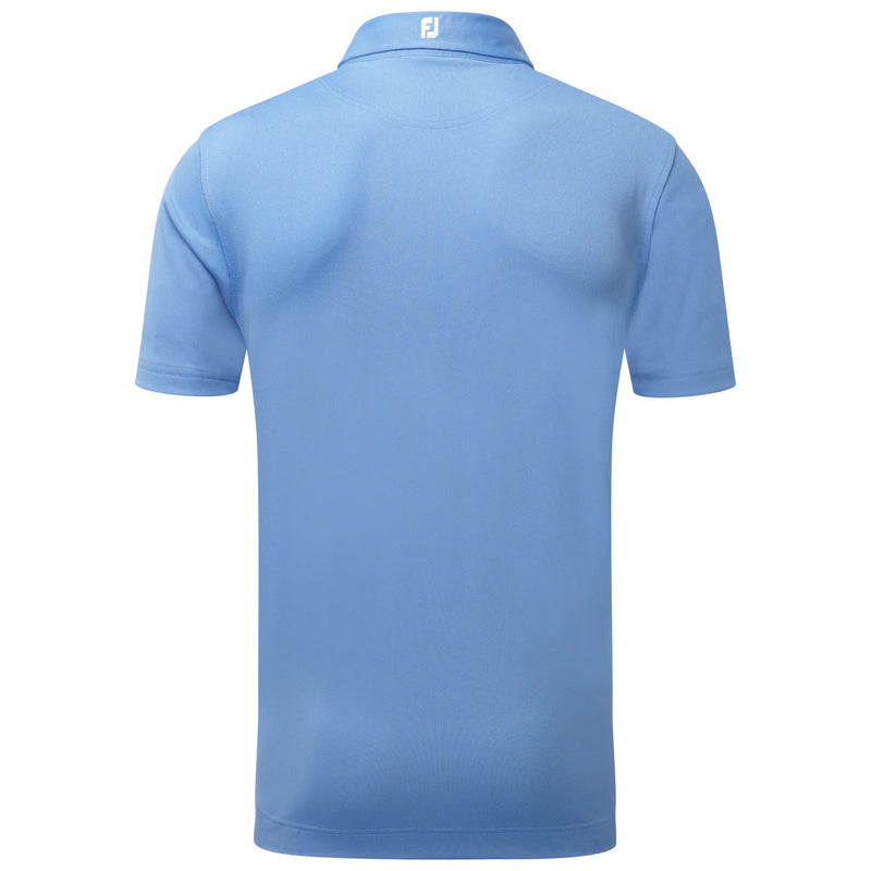 Polo Piqué Solid Bleu Clair Homme